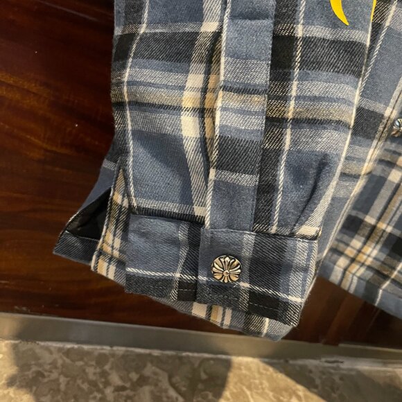 Chrome Hearts Printed-Sleeve Lined Plaid Jacket - Picture 4 of 11